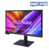 Professional creators using ASUS ProArt Display PA24US 4K UHD IPS monitor with 95% DCI-P3 color gamut and hardware calibration support for content production in Egypt