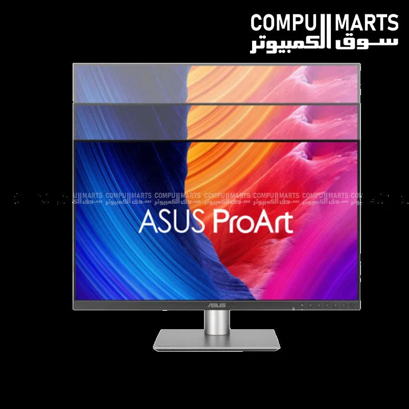 ASUS PA278CGRV professional monitor with Calman Verified Delta E less than 2 color accuracy, 100 percent sRGB coverage, and extensive HDMI DisplayPort USB-C connectivity for creative workflows in Egypt