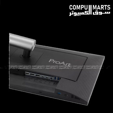 Professional ASUS ProArt monitor with Auto KVM functionality, Ambient Light Sensor, ergonomic stand adjustments, and VESA DisplayHDR 400 certification for color critical work
