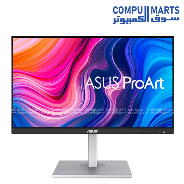 ASUS ProArt Display PA278CV 27 Inch QHD IPS professional monitor with 2560x1440 resolution, 100 percent sRGB color space, USB-C 65W Power Delivery, and Calman Verified color accuracy available in Egypt