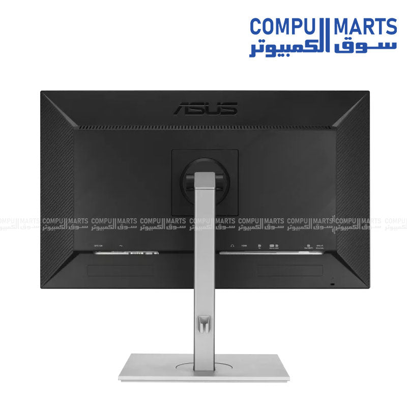 ASUS PA278CV professional monitor with Delta E less than 2 color accuracy, DisplayPort daisy chain connectivity, USB hub support, and ergonomic stand adjustments for creative workflows in Egypt