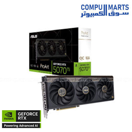 ASUS ProArt RTX 5070 Ti OC 16GB GDDR7 PCIe 5.0 Graphics Card with 8K Support