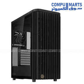 ASUS ProArt PA401 Wood Edition ATX Mid Tower Case – Tempered Glass Panel, Dual 160mm Fans, USB-C Front I/O, Dust Filters – Egypt