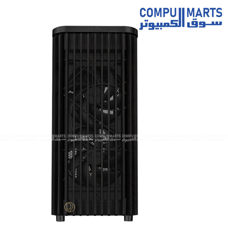 ASUS ProArt PA401 Wood Edition ATX Mid Tower Case – Tempered Glass Panel, Dual 160mm Fans, USB-C Front I/O, Dust Filters – Egypt