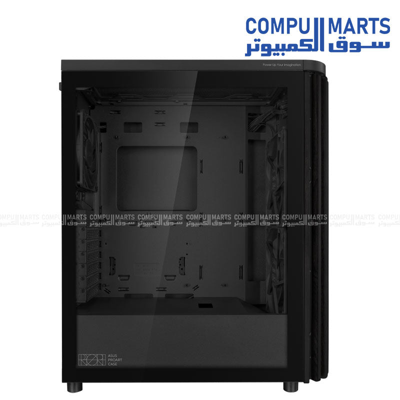 ASUS ProArt PA401 Wood Edition ATX Mid Tower Case – Tempered Glass Panel, Dual 160mm Fans, USB-C Front I/O, Dust Filters – Egypt