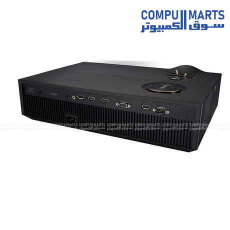 High performance DLP LED projector featuring 125 percent sRGB color and 1.2x zoom with RJ45 and RS232 connectivity options at Compumarts
