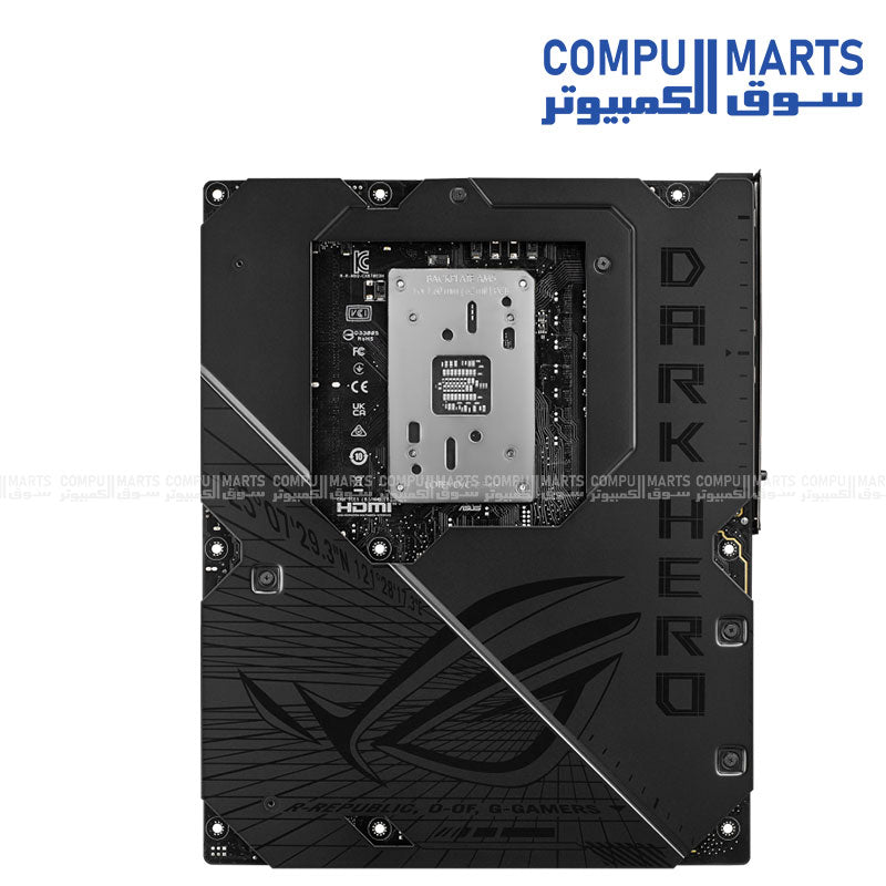 ROG CROSSHAIR X870E DARK HERO with five M.2 slots and four SATA 6Gb/s ports