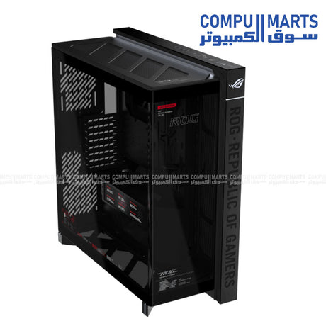 ASUS ROG Cronox – full tower gaming case – ASUS – panoramic tempered glass with 9.2 inch LCD screen