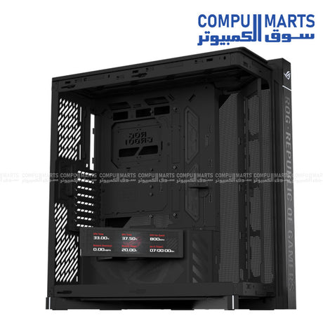 ASUS ROG Cronox – full tower gaming case – ASUS – panoramic tempered glass with 9.2 inch LCD screen