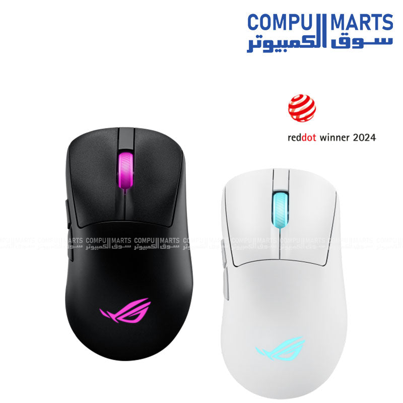 ASUS ROG Keris II Origin wireless gaming mouse with RGB lighting