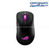 ASUS ROG Keris II Origin wireless gaming mouse with RGB lighting