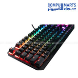 مجموعة أغطية مفاتيح ASUS AC03 ROG PBT مزدوجة الطبقة – 124 مفتاحًا، بنمط Cherry 