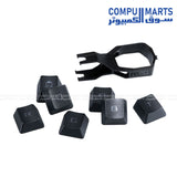 مجموعة أغطية مفاتيح ASUS ROG PBT مزدوجة الطبقة لمفاتيح ROG RX 