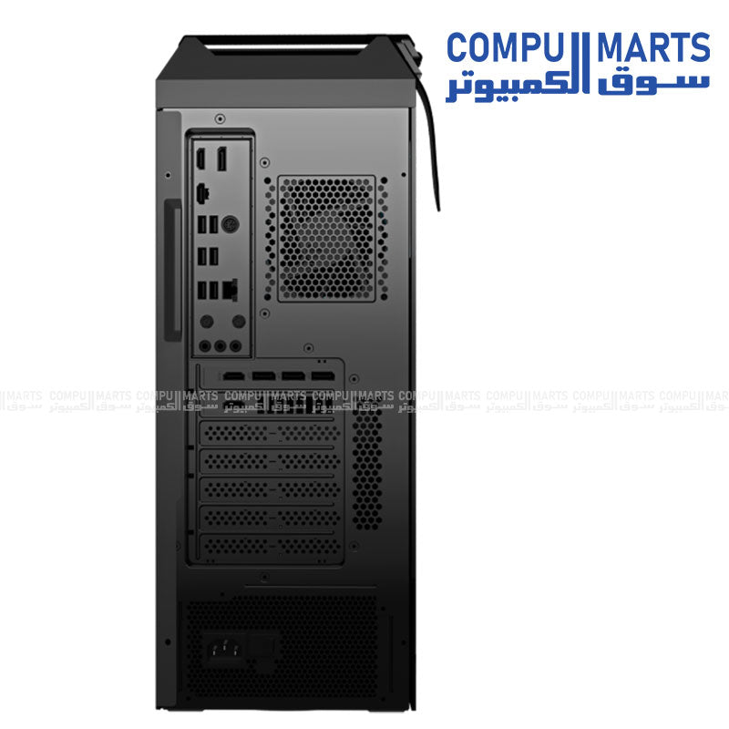 Reliable ASUS gaming desktop with RTX graphics and expandable RAM storage support available at Compumarts Egypt for gaming systems