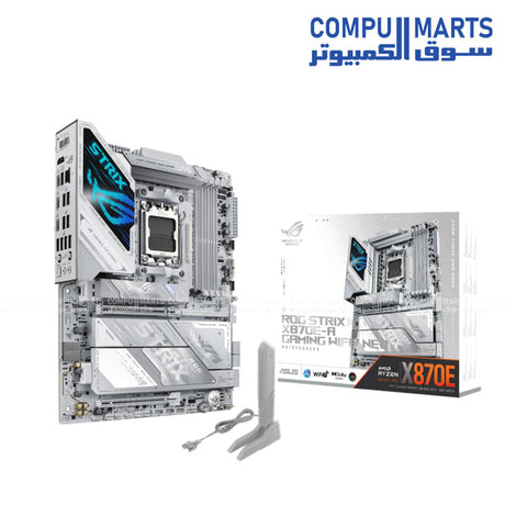 ASUS ROG STRIX X870E-A GAMING WIFI7 NEO motherboard with Wi-Fi 7 and Realtek 5Gb Ethernet