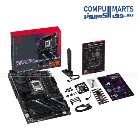 ASUS ROG STRIX X870E-E GAMING WIFI7 NEO motherboard with five M.2 slots and PCIe 5.0