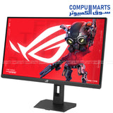 High resolution ASUS gaming display with Fast IPS technology anti-glare surface and FreeSync Premium Pro plus G-SYNC Compatible adaptive sync support