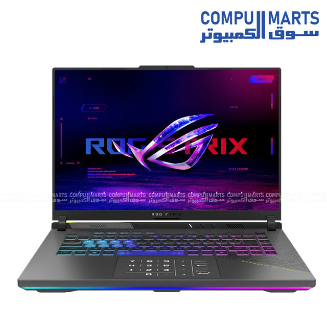 ASUS ROG Strix G16 Ryzen 9 RTX 5050 laptop with 16GB DDR5 and 512GB SSD 16 inch FHD 165Hz display in Egypt