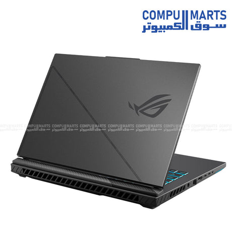 ASUS ROG Strix G16 gaming laptop with AMD Ryzen 9 8940HX Processor, NVIDIA GeForce RTX 5080 Laptop GPU, 16GB DDR5 memory, 1TB PCIe 4.0 NVMe M.2 SSD, 16-inch 2.5K 300Hz display, and Windows 11 Home