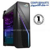 ASUS ROG Strix G16CHR G16CHR-51440F031W Intel Core i5-14400F Desktop PC with NVIDIA GeForce RTX 4060 8GB GDDR6 8GB DDR5 512GB PCIe 4.0 SSD Windows 11 Home Wi-Fi 6E Wired Keyboard and Mouse