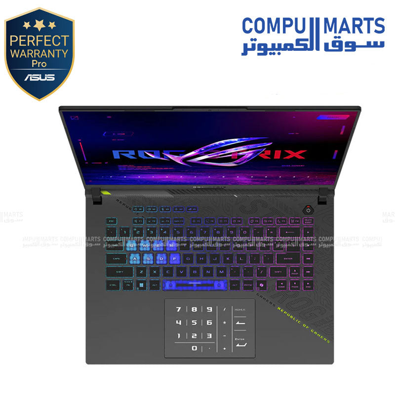 ASUS ROG Strix G16 G614PR-RV009W Ryzen 9 8940HX RTX 5070 Ti Gaming Laptop 32GB RAM 1TB SSD 16-inch 165Hz
