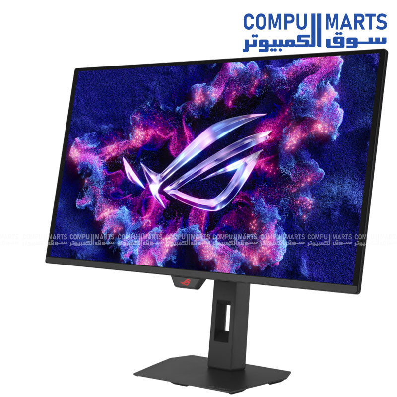 Premium OLED gaming monitor featuring 0.03ms GTG response time HDR10 support and Adaptive-Sync technology for ultra-smooth gameplay performance