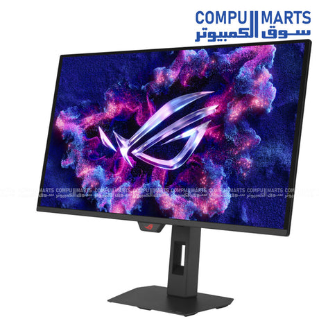 Premium OLED gaming monitor featuring 0.03ms GTG response time HDR10 support and Adaptive-Sync technology for ultra-smooth gameplay performance