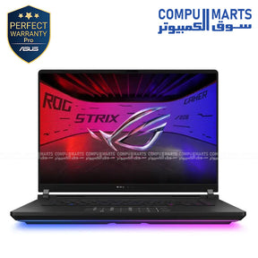 ASUS -ROG -Strix Scar 16 G635LX-RW036W- gaming laptop -Intel Ultra 9- 275HX- processor -RTX -5080 -graphics card.