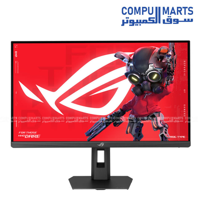 ASUS ROG Strix XG27UCMG 27-inch 4K UHD 240Hz Fast IPS gaming monitor front view on stand.