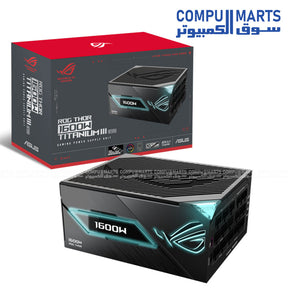ASUS ROG Thor 1600W Titanium III EVO ROG Equalizer ATX 3.1 80Plus Titanium power supply