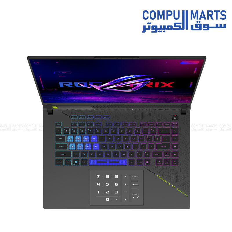 ASUS ROG Strix G16 G614PR-RV009W – Gaming Laptop – AMD Ryzen 9 8940HX – NVIDIA GeForce RTX 5070 Ti 12GB – 32GB DDR5 RAM – 1TB SSD – 16-inch WUXGA 165Hz Display – Aura Sync RGB – Windows 11
