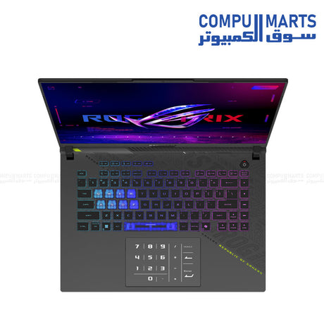 ASUS ROG Strix G16 G614PR-RV009W – Gaming Laptop – AMD Ryzen 9 8940HX – NVIDIA GeForce RTX 5070 Ti 12GB – 32GB DDR5 RAM – 1TB SSD – 16-inch WUXGA 165Hz Display – Aura Sync RGB – Windows 11
