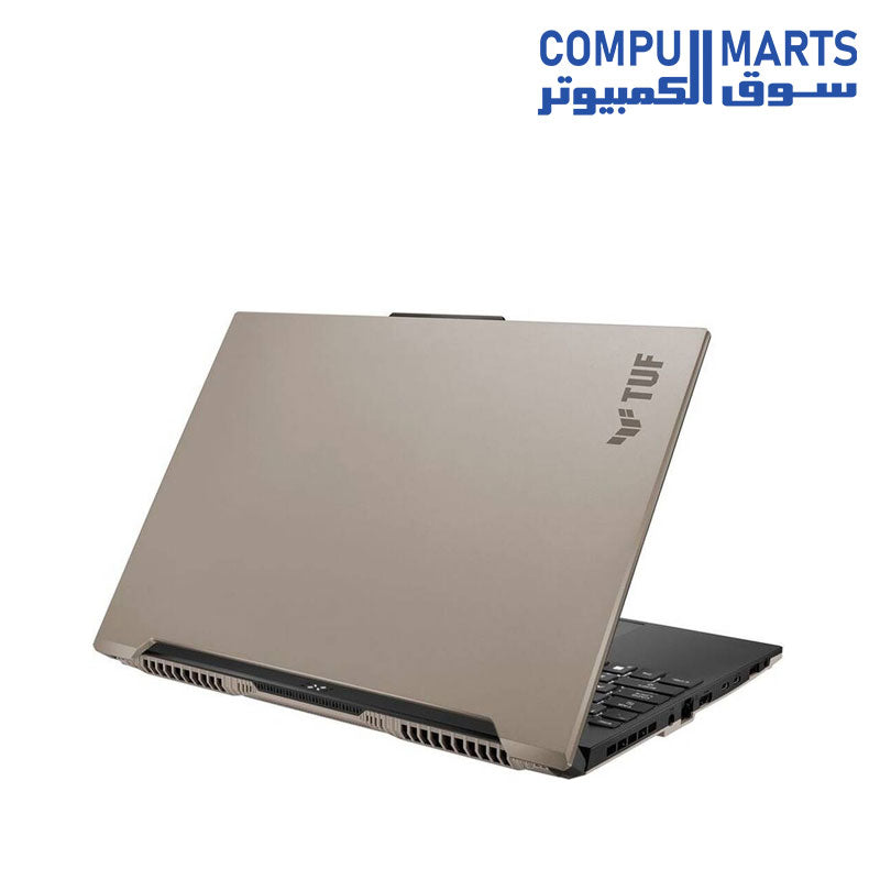 ASUS TUF A16 FA617NSR، AMD Ryzen 7 7435HS، 16 جيجابايت رام، 512 جيجابايت SSD، AMD Radeon RX 7600S، 16 بوصة FHD IPS 165Hz، Windows 11