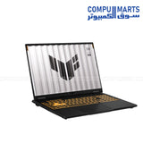 ASUS TUF F16 FX608JHI-TU657W laptop equipped with 16GB DDR5 5600Hz memory and 512GB NVMe Gen4 SSD
