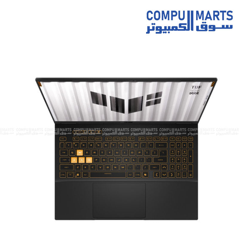 ASUS TUF F16 FX608JHI-TU657W featuring 512GB NVMe Gen4 storage, WUXGA IPS panel, Windows 11 and RGB backlit keyboard from Compumarts