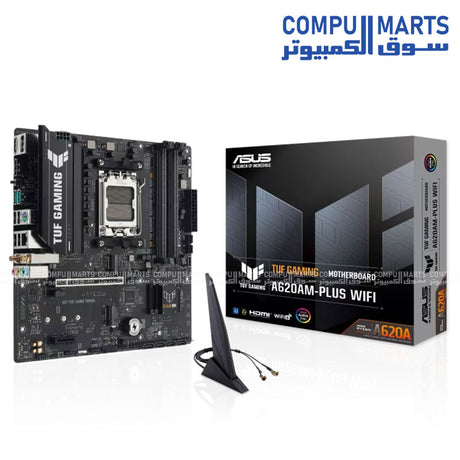 ASUS TUF GAMING A620AM-PLUS WIFI – Motherboard – ASUS – AM5 DDR5 A620 chipset high-performance gaming board
