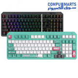 لوحة مفاتيح ASUS TUF Gaming RA07 K3 من الجيل الثاني بتصميم مدمج يحتوي على 97 مفتاحًا، ومفاتيح RGB بصرية ميكانيكية، وقاعدة من السيليكون، ورغوة امتصاص الصدمات، ومقاومة للماء IP57، ولوحة علوية قابلة للفصل، وتوافق مع تقنية Aura Sync.

