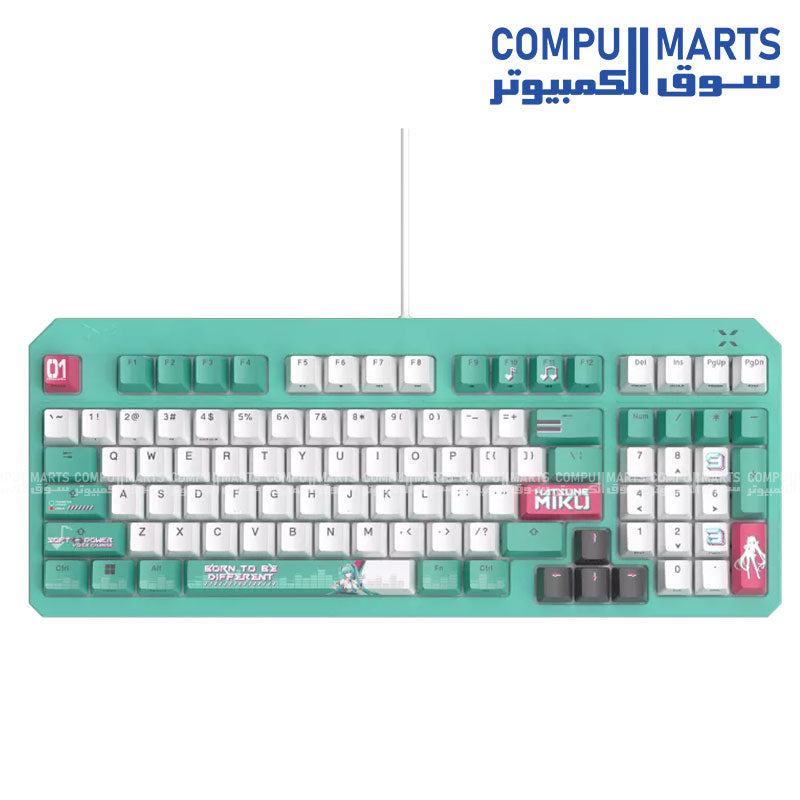 لوحة مفاتيح ASUS TUF Gaming RA07 K3 من الجيل الثاني بتصميم مدمج يحتوي على 97 مفتاحًا، ومفاتيح RGB بصرية ميكانيكية، وقاعدة من السيليكون، ورغوة امتصاص الصدمات، ومقاومة للماء IP57، ولوحة علوية قابلة للفصل، وتوافق مع تقنية Aura Sync.

