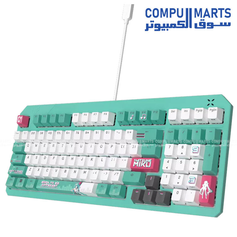 لوحة مفاتيح ASUS TUF Gaming RA07 K3 من الجيل الثاني بتصميم مدمج يحتوي على 97 مفتاحًا، ومفاتيح RGB بصرية ميكانيكية، وقاعدة من السيليكون، ورغوة امتصاص الصدمات، ومقاومة للماء IP57، ولوحة علوية قابلة للفصل، وتوافق مع تقنية Aura Sync.

