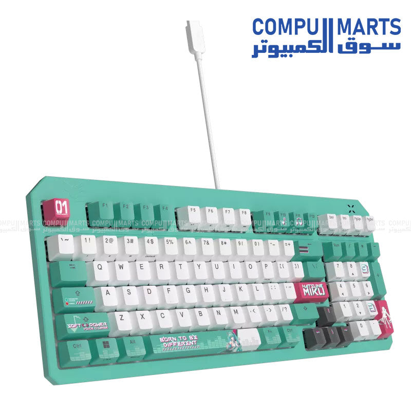 لوحة مفاتيح ASUS TUF Gaming RA07 K3 من الجيل الثاني بتصميم مدمج يحتوي على 97 مفتاحًا، ومفاتيح RGB بصرية ميكانيكية، وقاعدة من السيليكون، ورغوة امتصاص الصدمات، ومقاومة للماء IP57، ولوحة علوية قابلة للفصل، وتوافق مع تقنية Aura Sync.

