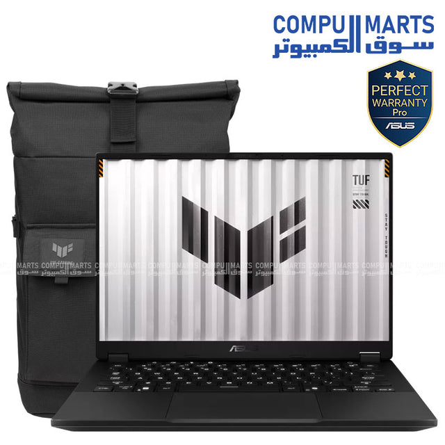 ASUS TUF Gaming A14 laptop FA401EA with AMD Ryzen AI MAX+ 392, Radeon 8060S graphics, 64GB RAM, 2TB SSD, 14-inch 2.5K 165Hz display, Windows 11
