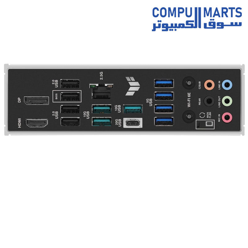 ASUS TUF Gaming B850M-PLUS WiFi AMD AM5 B850 mATX Motherboard, 14+2+1 80A DrMOS Stages, DDR5, PCIe 5.0, 3X M.2, Wi-Fi 6E, 2.5Gb LAN, DP, HDMI, USB 10Gbps ; 20Gbps Type-C, BIOS Flashback, Aura Sync