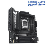 ASUS TUF Gaming B850M-PLUS WiFi AMD AM5 B850 mATX Motherboard, 14+2+1 80A DrMOS Stages, DDR5, PCIe 5.0, 3X M.2, Wi-Fi 6E, 2.5Gb LAN, DP, HDMI, USB 10Gbps ; 20Gbps Type-C, BIOS Flashback, Aura Sync