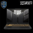 ASUS TUF Gaming F16 FX607VU-RL167W Mecha Gray laptop featuring an Intel Core 7 Processor 240H, NVIDIA GeForce RTX 4050 GPU, and a 16-inch 144Hz display.