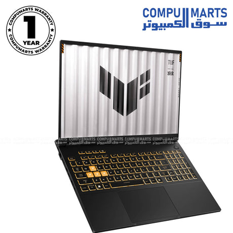 ASUS TUF Gaming F16 laptop with Intel Core i7-14650HX and RTX 5060 graphics