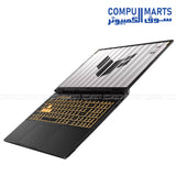 ASUS TUF Gaming F16 laptop with Intel i7-14650HX, RTX 5060 8GB, 16GB DDR5 RAM, 512GB SSD, 16-inch 165Hz display running Windows 11