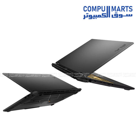 ASUS TUF Gaming F16 laptop with Intel i7-14650HX, RTX 5060 8GB, 16GB DDR5 RAM, 512GB SSD, 16-inch 165Hz display running Windows 11