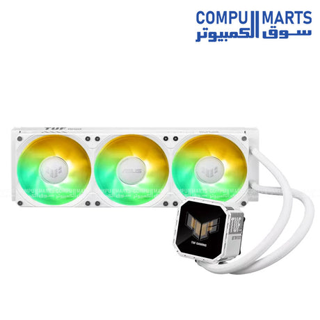 ASUS TUF Gaming LC III 360 ARGB LCD Liquid CPU Cooler with 2.8-inch Display and Triple 120mm Fans