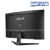 ASUS TUF VG32VQM5B gaming monitor 31.5 inch curved Full HD display with 250Hz OC refresh rate and 0.5ms response time designed for competitive gaming setups