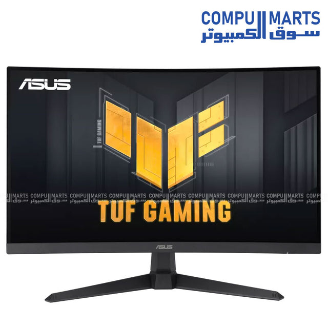 ASUS TUF Gaming VG27VQM1B 27-inch curved Full HD gaming monitor with 280Hz refresh rate Fast VA panel and 1ms GTG response time for esports gaming in Egypt